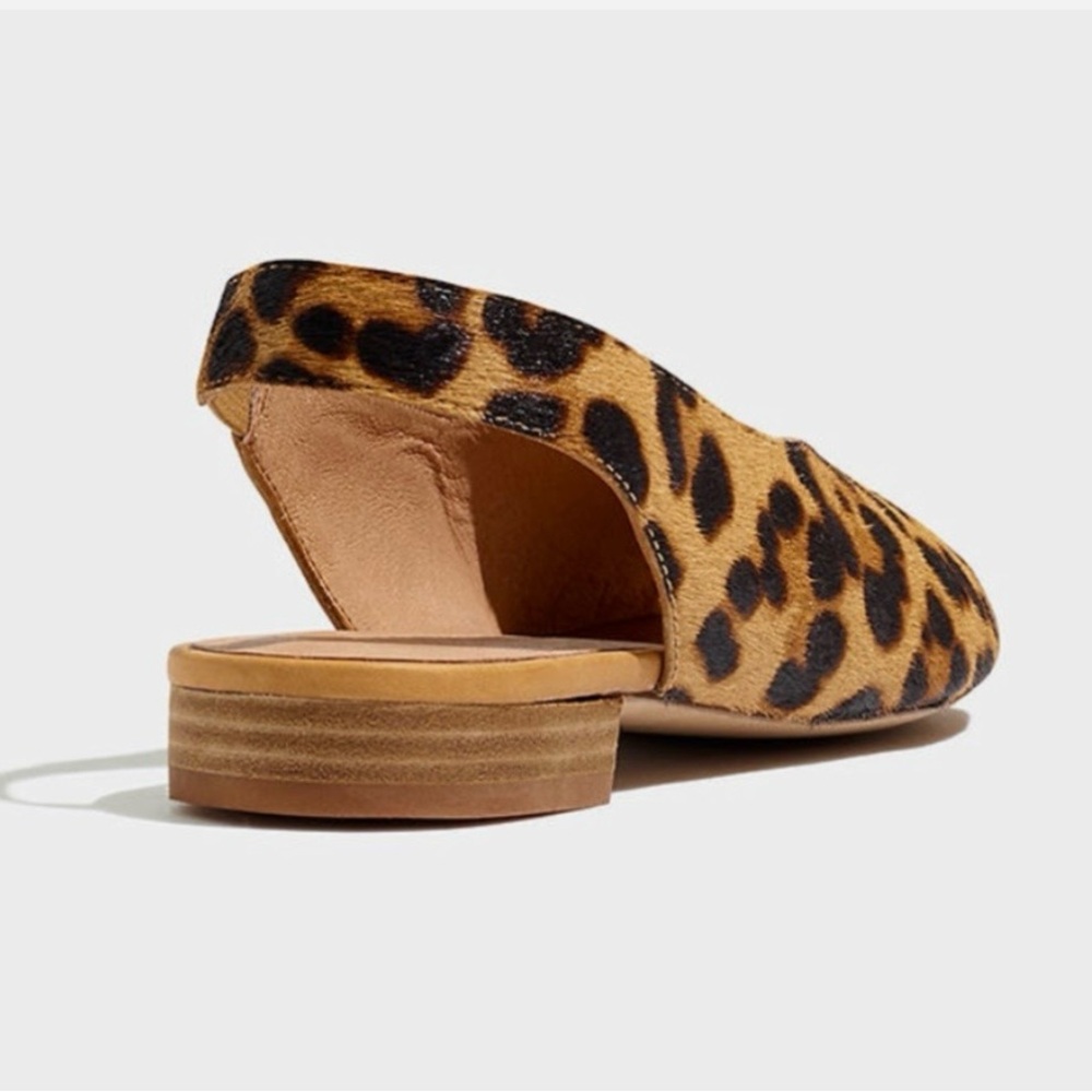 Madewell Tavi Slingback Sandal shoes in Leopard Calf Hair - Picture 3 of 13